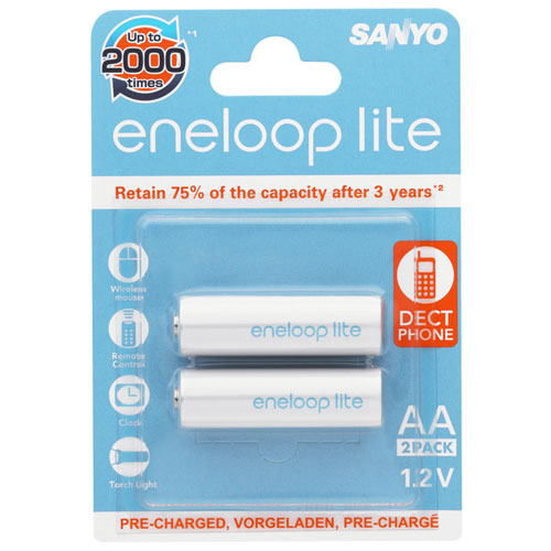 Acumulator lite Eneloop AA realizat de SANYO / Panasonicdin Japonia